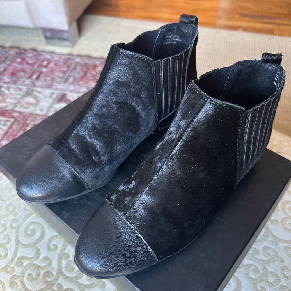 Matiko Jasper Calf Hair Ankle Booties